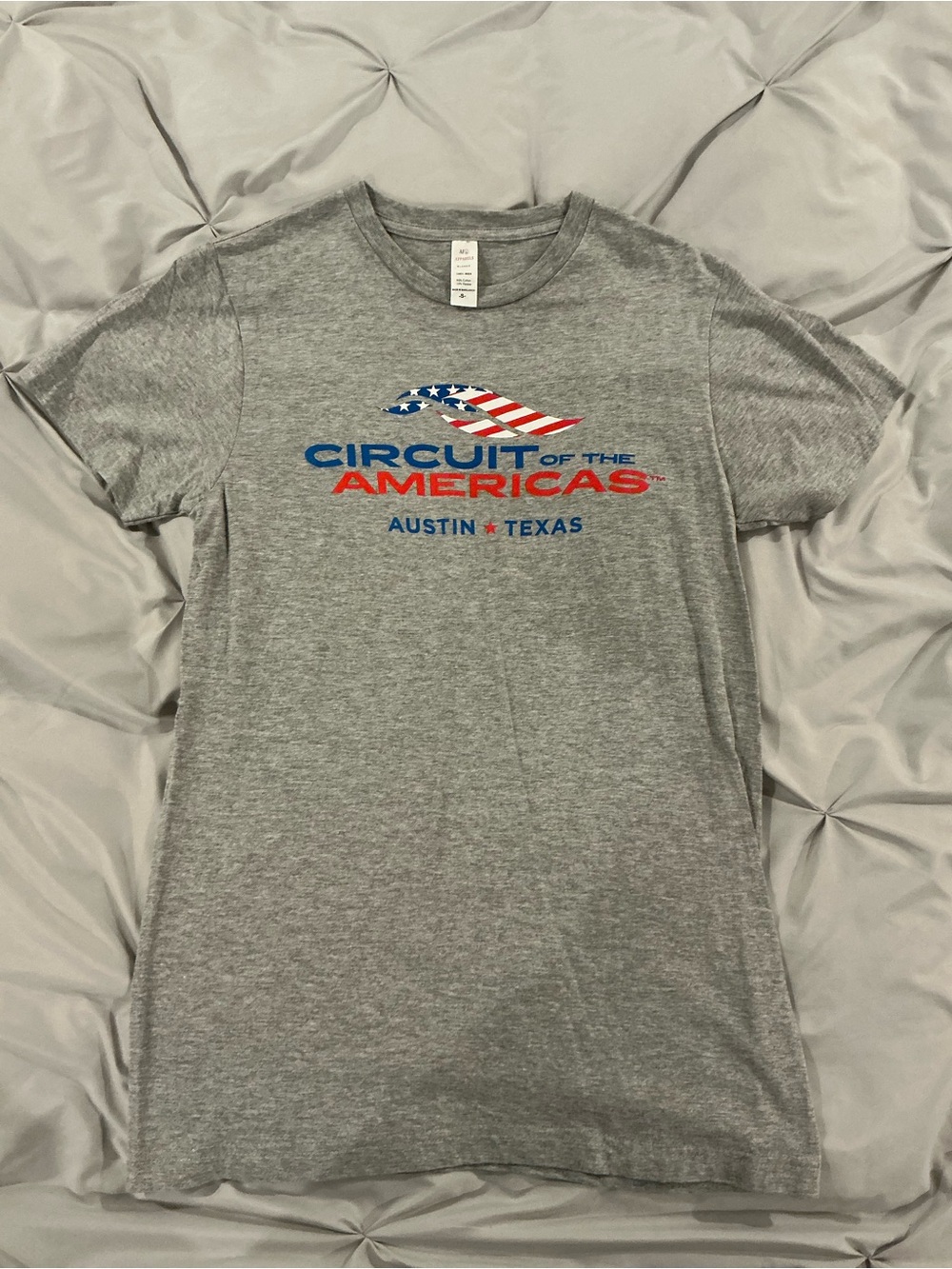 EUC - Men’s Circuit of the Americas Austin TX Grey Graphic Tee Shirt - Size SM